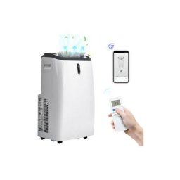 Climatiseur mobile 4-en-1 12000BTU avec télécommande, contr?le app (WiFi), déshumidificateur,