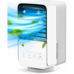 Climatiseur Portable, 4 en 1 Refroidisseur d'air, 700ML Climatiseur Mobile Silencieux,