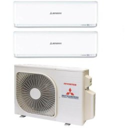Mitsubishi - heavy industries climatiseur dual split inverter series kireia plus blanc 9+9 avec