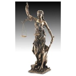 Figurines en bronze The Justice Bronze Golder 30x30x75cm 59337 - Dorado - Signes Grimalt