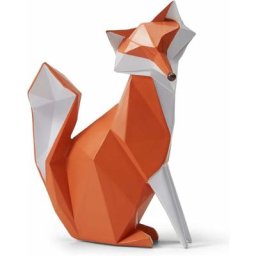 BDD - Statue renard statue décoration figurine renard sculpture art résine animal décoration