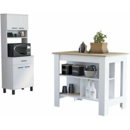 Ensemble cuisine Ligne z , Buffet Cuisine Z-60 + Ilot de cuisine Cala