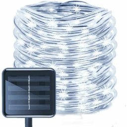 Bande led Guirlande Tube Lumineuse Solaire,phe Etanche 12M 100LED Solaire Ruban Lumineux Fil de