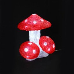 3 Champignons lumineux à led