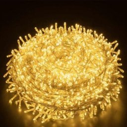 Guirlande Lumineuse Extérieure 50m 1000LEDs Elegear Blanche Chaude, Guirlande led Protection IP44