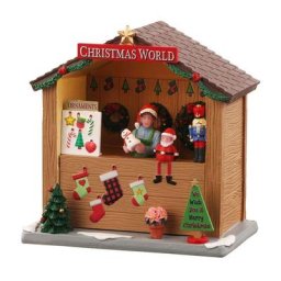 Venditore di articoli natalizi - christmas world booth