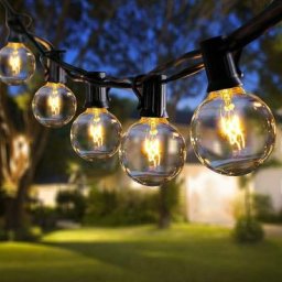 Mimiy - Guirlande lumineuse d'extérieur, guirlande lumineuse de jardin étanche G40 pour fêtes de