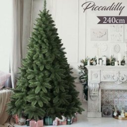 Sapin de Noël 240cm Piccadilly Super Thick 1464 Branches Pine Green Cross Base