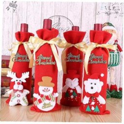 Bouteille de vin de Noël de Décorations de vacances Vacances