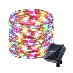 Tumalagia - Guirlande solaire 20m 200 fils de cuivre imperméables -Couleur