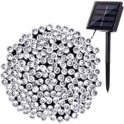 Guirlande Solaire Extérieure, 22M 200 LED Guirlande Lumineuse Noël Solaire Étanche 8 Modes
