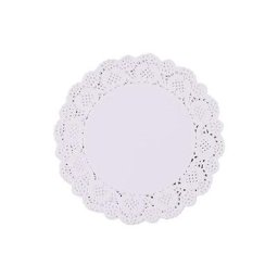 Napperon en dentelle, napperon en papier jetable 150pcs napperon en papier en dentelle blanche