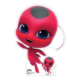 Star Cutouts - Figurine en carton - Tikki Kwami - Miraculous - Rouge et Noir - Hauteur 80 cm