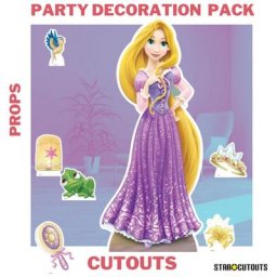 Pack décoration figurine en carton Disney Princesse Raiponce H 134 CM