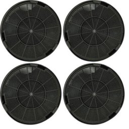 Vhbw - 4x Filtre à charbon actif compatible avec Franke 110.0030.787, 110.0035.009, 110.0041.278,
