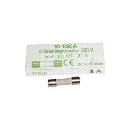Fusible temporise 8 amperes 5X20 (X1) pour micro ondes Moulinex MS-0295172
