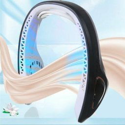 Tumalagia - Ventilateur silencieux de massage de refroidissement de cou sans feuilles suspendu usb