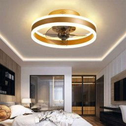 Reversible Plafonnier Ventilateur Silencieux Telecommande 6 Vitesses Chambre Ventilateur de Plafond
