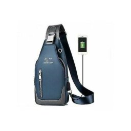 FDC - sacoche homme Homme Messager Sac Épaule Oxford Tissu Coffre Sacs Crossbody Casual Man Usb