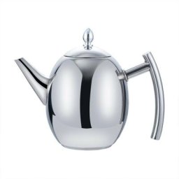 Theière inox avec infuseur 1L, Théière Bouilloire avec filtre amovible résistant à la chaleur pour