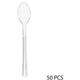 Boîte 50 cuillères amuse-bouche plastique - 5 five simply smart - Transparent