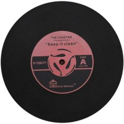 Cd Records Forme Cuisine Partie Bar Tasse Tapis Set De Table Silicone Dessous De Verre Creative rd