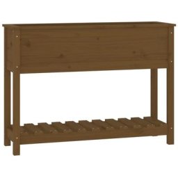 Vidaxl - Jardinière et étagère Marron miel 111,5x34,5x81 cm Bois de pin marron miel