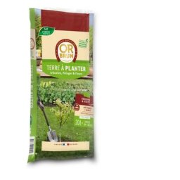 OBRTTAP20 - Terre a Planter - Fertilise Le Sol - Enrichit La Terre Du Jardin - Tourbe et Fibre de