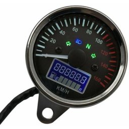 Compteur de vitesse moto universel 12V led compteur de vitesse numérique liquide compteur