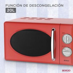 Sogo - Four à Micro-Ondes Rouge 700W 20L
