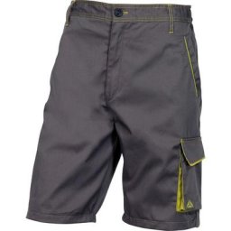 Bermuda de travail panostyle polyester coton Gris / Vert Delta Plus M6BERGR0-Taille vêtement-50/52