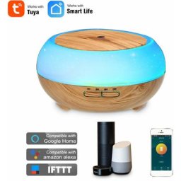 Tumalagia - Smart Wifi sans fil led veilleuse 400 ml humidificateur huile essentielle aromathérapie