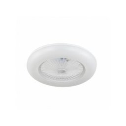 Ventilateur Peri 72w Blanc 5 Asp.3000-4000-6000k 8000lm régulateur d'intensité, télécommande,