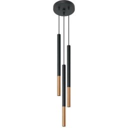 Lampe à suspension Mozaica 3P cuivre noir / l: 20, b: 8, h: 100, G9, dimmable