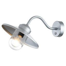 Elstead Lighting - Lampe murale Klampenborg E27 60W IP44 en acier inoxydable, verre transparent