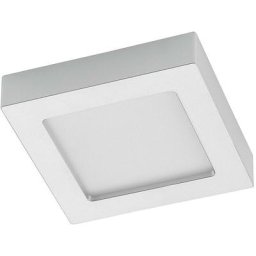 LED Plafonnier à intensité variable 'Alette' en aluminium pour salle de bain - argenté, blanc