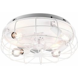 Ventilateur de plafond avec éclairage et télécommande Ventilateur avec plafonnier lumineux Lampe de