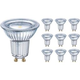 Lot 10x Osram Parathom Spot led GU10 PAR16 4.3W 350lm 120D - 830 Blanc Chaud Équivalent 50W - 3000K