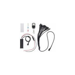 12Pcs Moto RGB LED Neon Under Glow Light Strip Kit Avec Télécommande Étanche