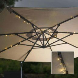 Guirlande lumineuse à led pour Parasol 130 cm HI Blanc