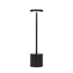 QAZQA dupont - LED Dimmable Lampe de table Design variateur inclus - 1 lumière - Ø 8 cm - Noir