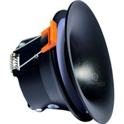 Kanlux - Spot encastrable ajas noir matt marque ref 33160 avec ampoule led 5W chaud 3000K