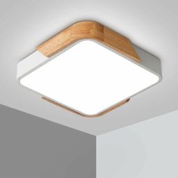 One Piece led Plafonnier 24W Trois Tons Gradation Plafonnier Moderne Mince Carré Salle De Bains