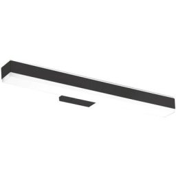 Applique led elise - 300mm - Corps en abs et diffuseur en ebirex - Noir et blanc - Noir