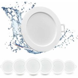 Dolaso - Spot led Encastrable 6W 450LM, Set de 6 Spot Encastrable Ultra Slim & Flat Blanc Froid