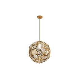 Aiskdan - Lustre en Acier Inoxydable, Plafonnier Moderne Minimaliste en Maille Métallique
