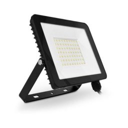 Miidex Lighting - Projecteur led Extérieur lumos slim ii - 30W Plat blanc-chaud-3000k - noir