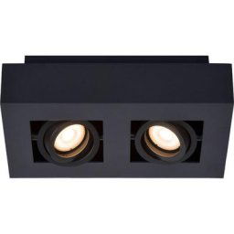 Spot plafond - 2xGU10 - Noir Lucide xirax