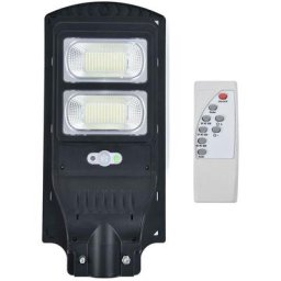 Réverbère Solaire à led, Lampe étanche 234 led, Lampadaire à Panneau Solaire avec Télécommande du