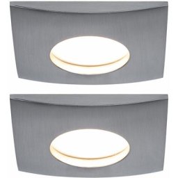 Lot de 2 spots encastrables LED Spots plafond ALU Lampes de chambre DIMMABLES